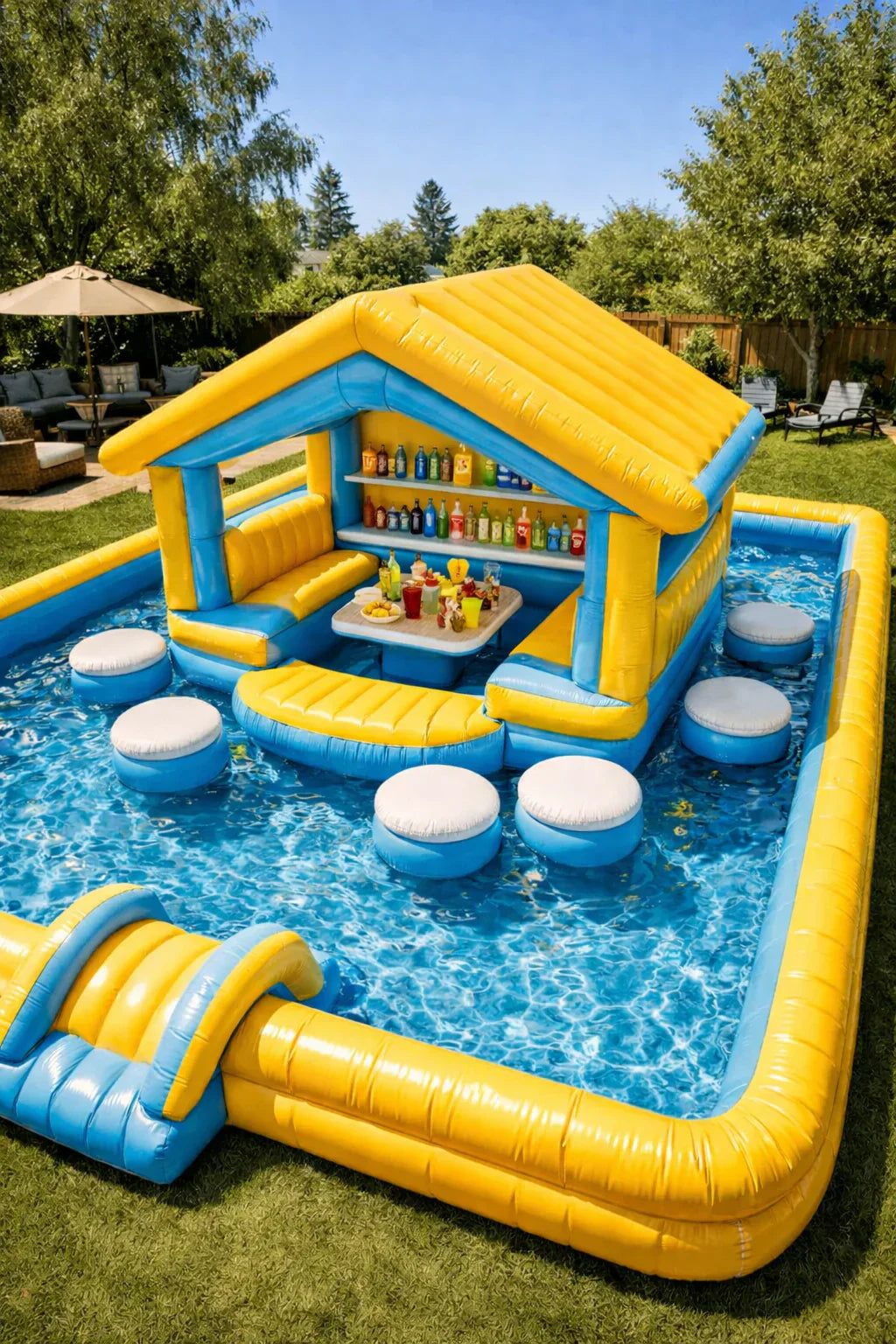 Luxury Floating Resort Pool Pavilion